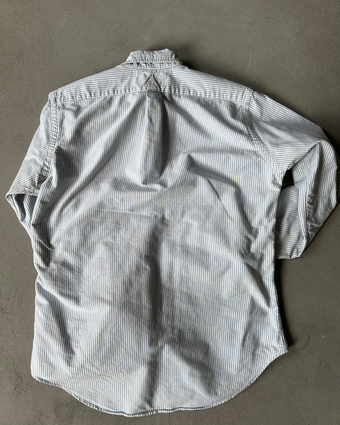 1990s - White/Blue Polo RL Shirt - M