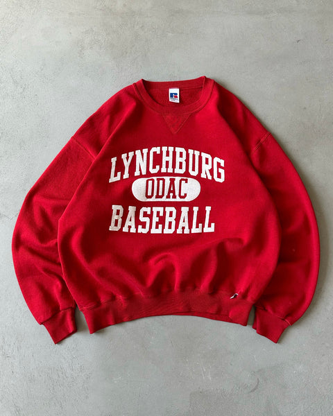 1990s - Red Lynchburg Russell Crewneck - XL