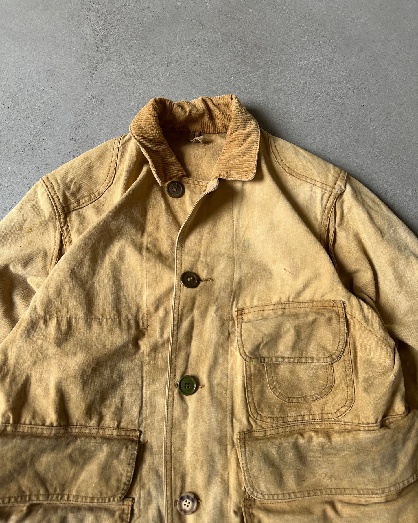 1960s - Distressed Duck Fieldmaster Hunting Jacket - M