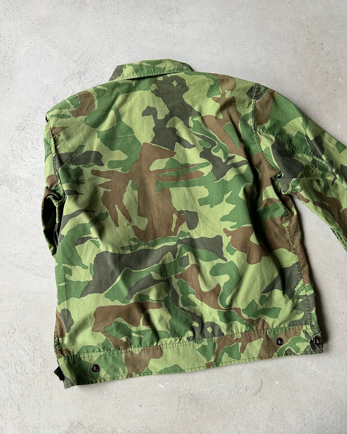 1970s - Camo Field Overshirt - M