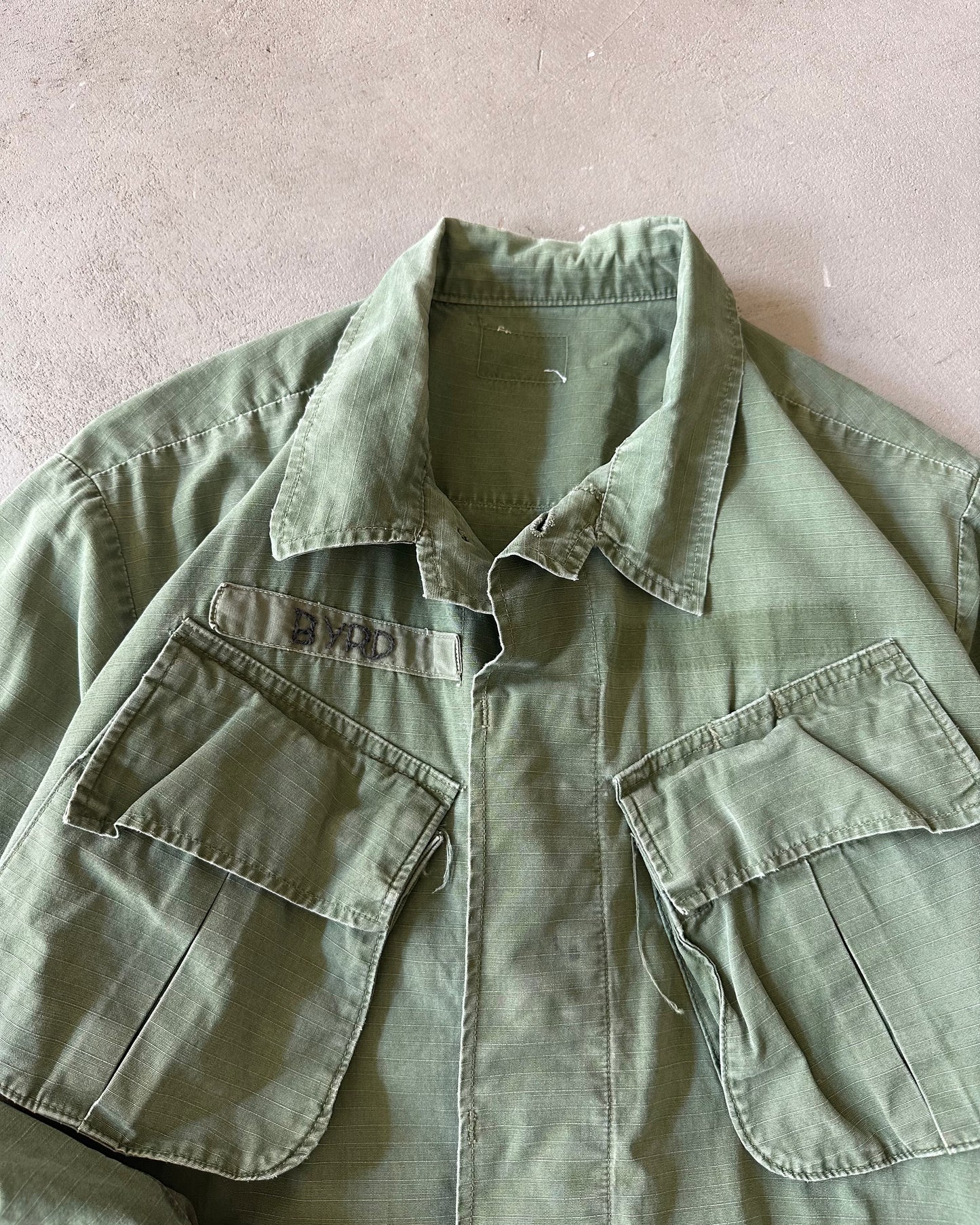 1970s - Green Military Jungle Overshirt - M
