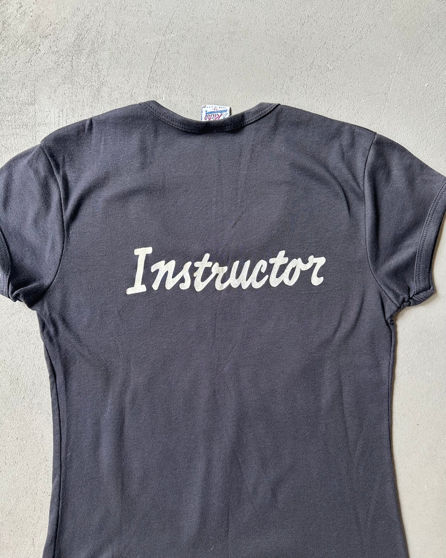 1980s - Black "Aerobic" Women's T-Shirt - (W)M