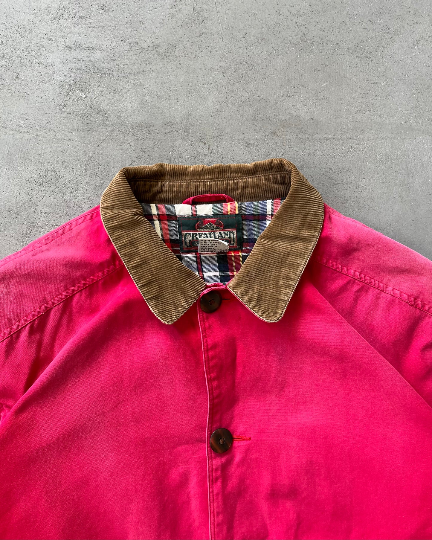 1990s - Faded Red Barn Jacket - M