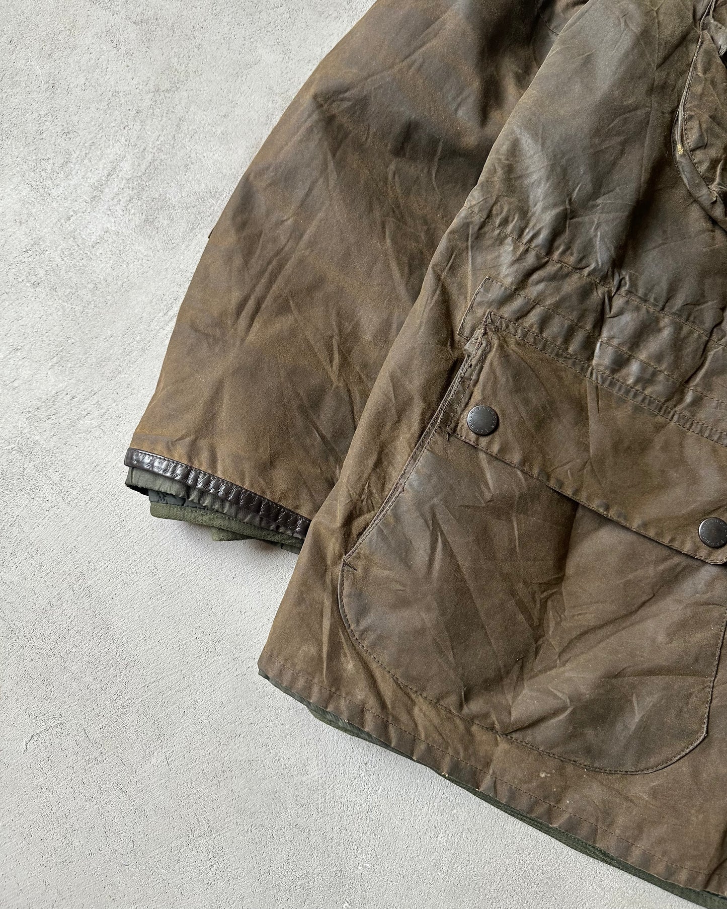 2000s - Green Barbour Quilted Barnard Field Jacket - XL/XXL