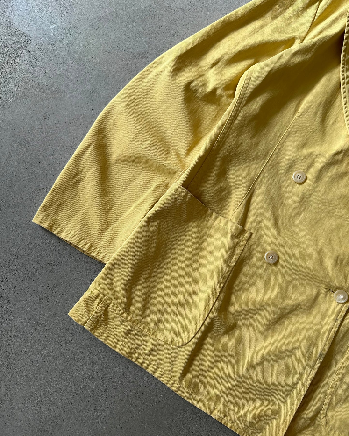 1980s - Yellow Polo RL Double Breasted Blazer - 44