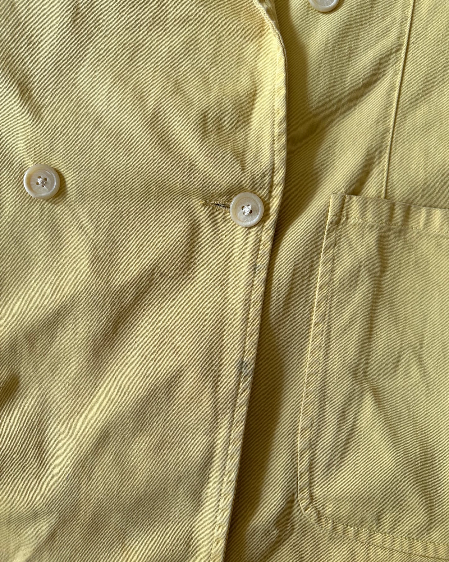 1980s - Yellow Polo RL Double Breasted Blazer - 44