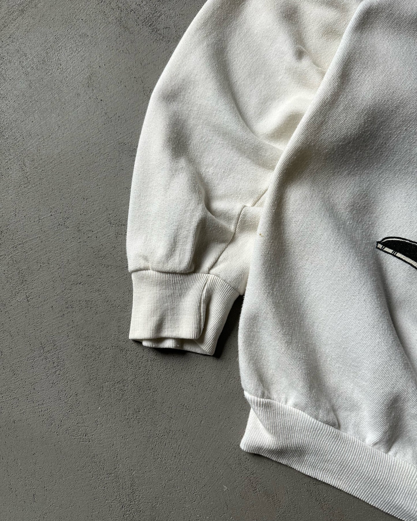 1980s - White "Nasty" Crewneck - M