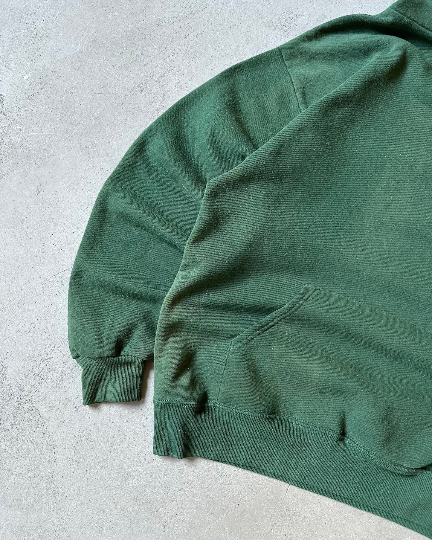 1990s - Forest Green Blank Hoodie - M/L