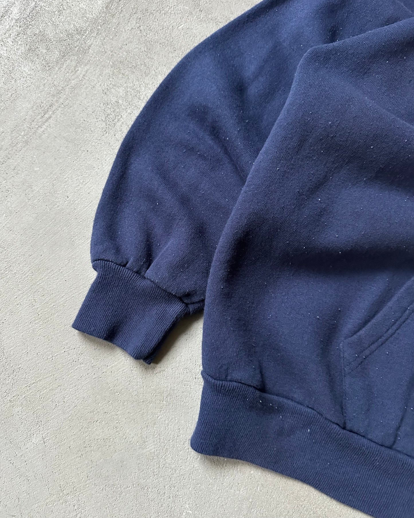 Années 1980 - Sweat à capuche Champion Columbia U Marine - L
