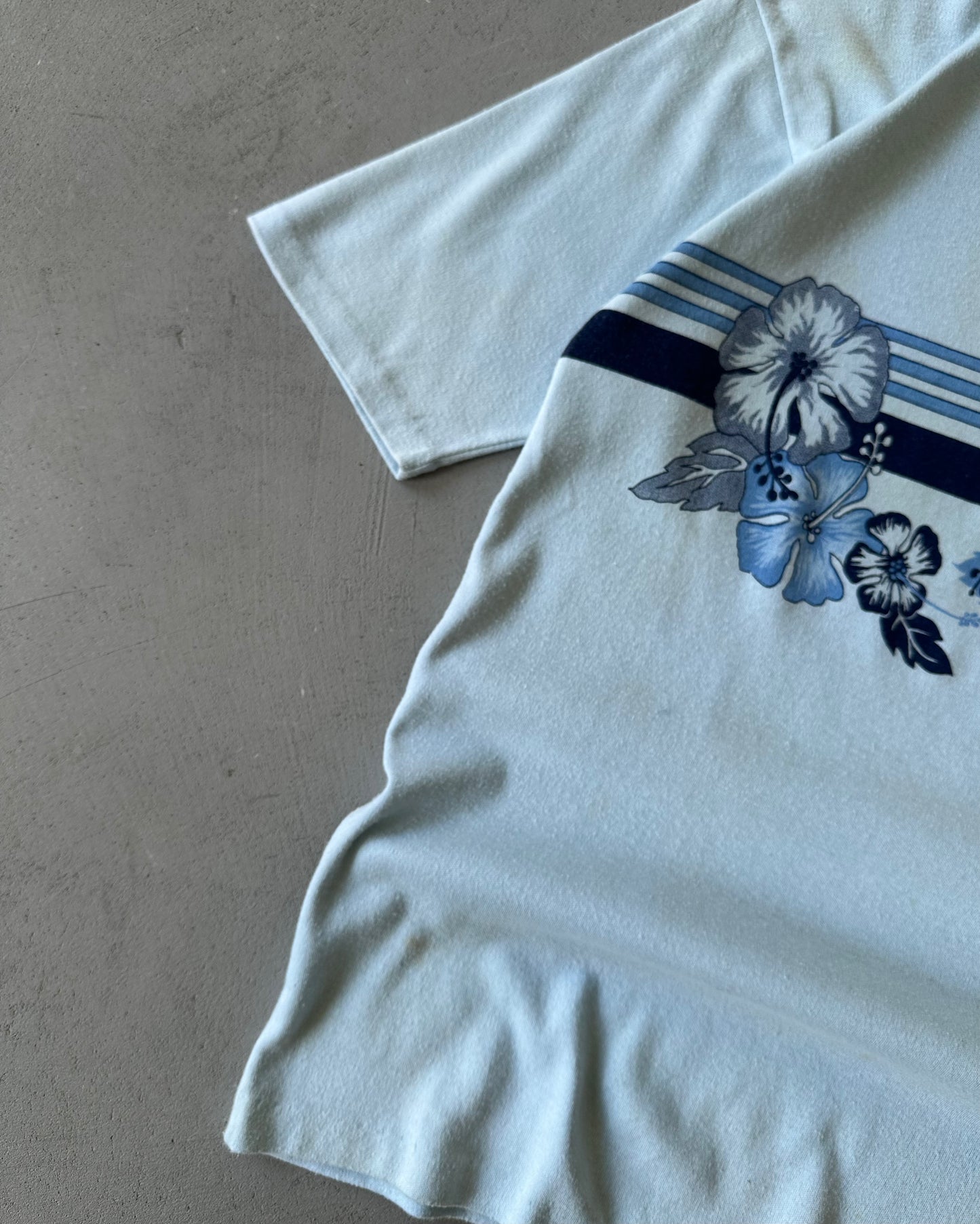 1980s - Light Blue Surf T-Shirt - S