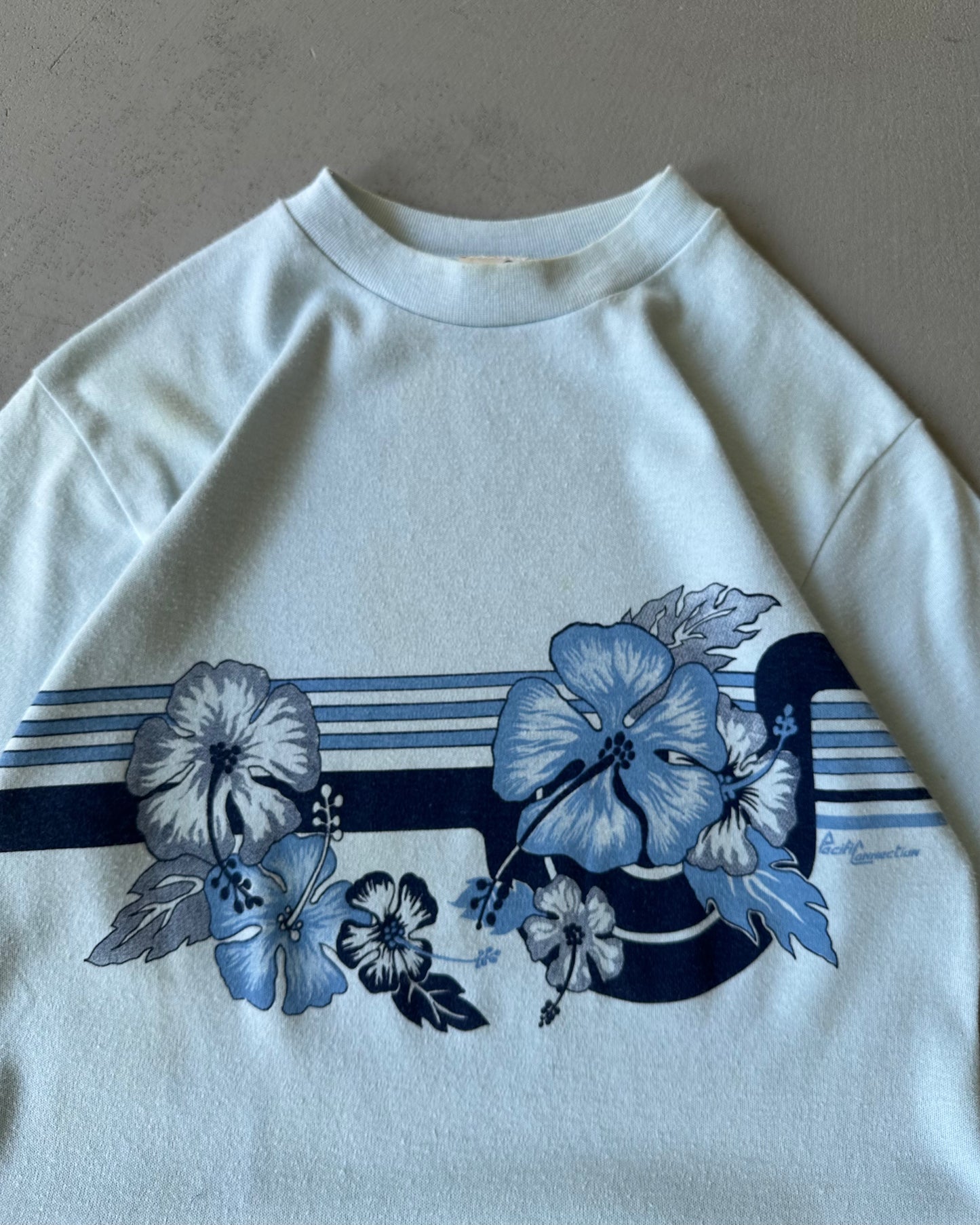 1980s - Light Blue Surf T-Shirt - S