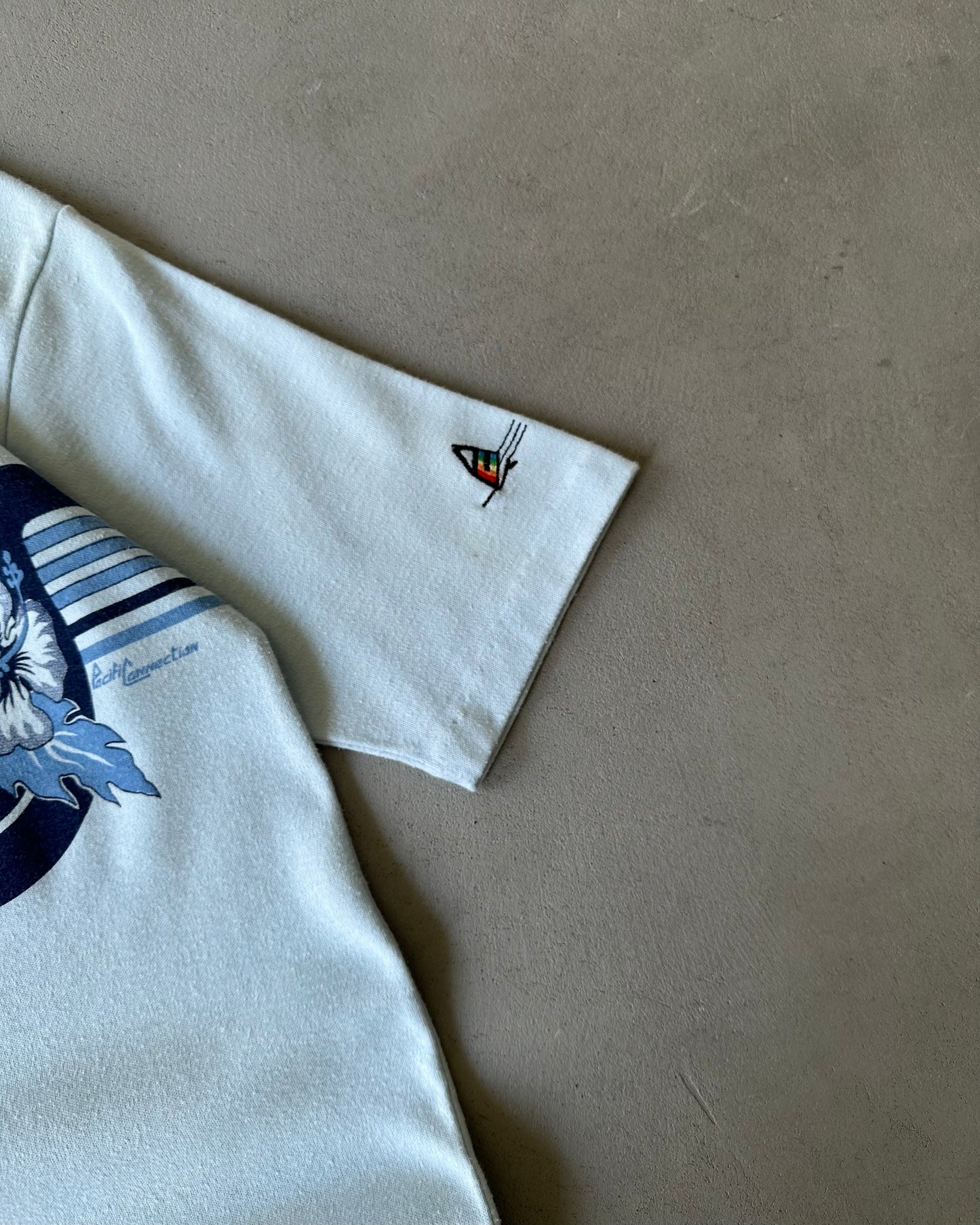1980s - Light Blue Surf T-Shirt - S