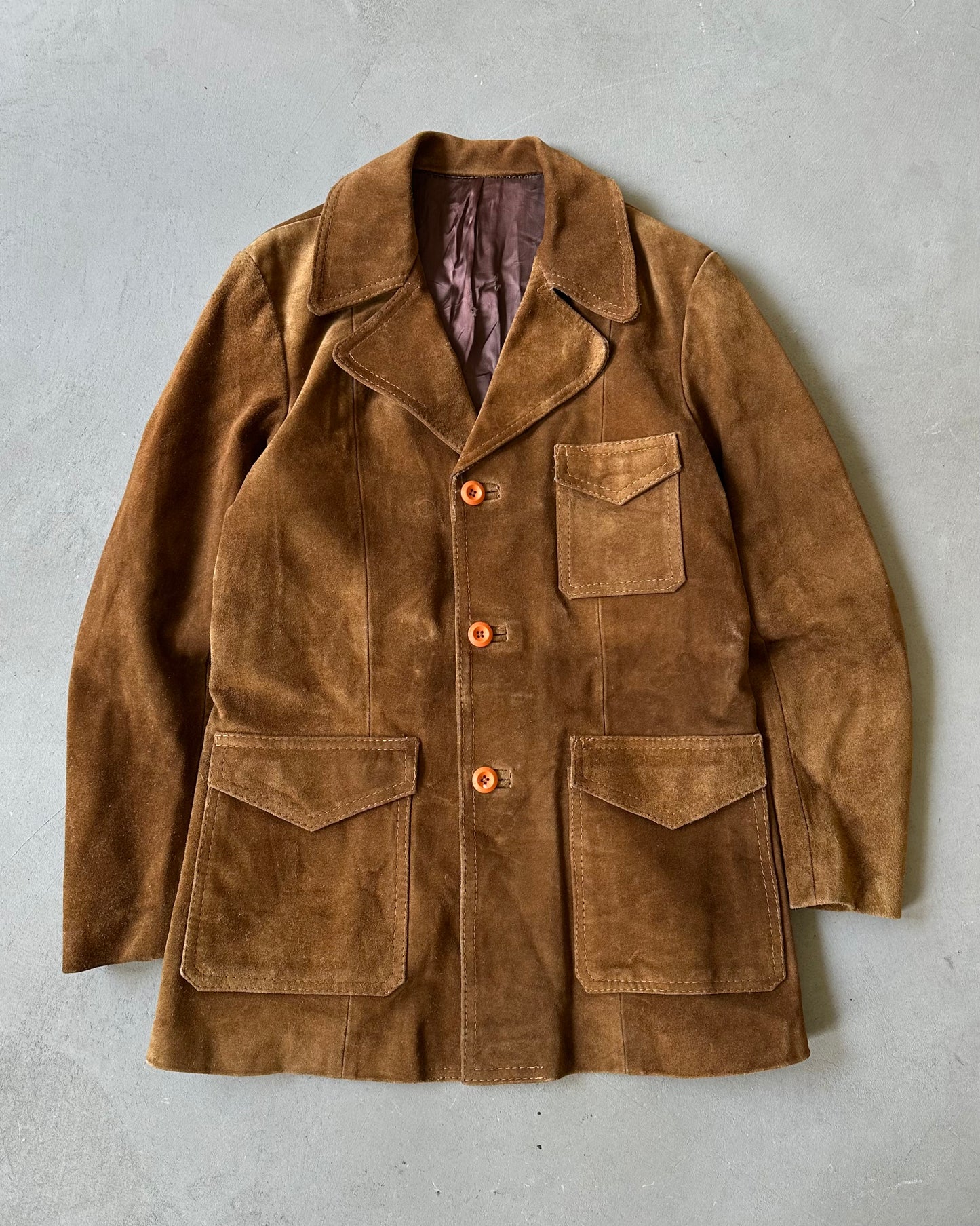 1970s - Brown Suede Jacket - 40