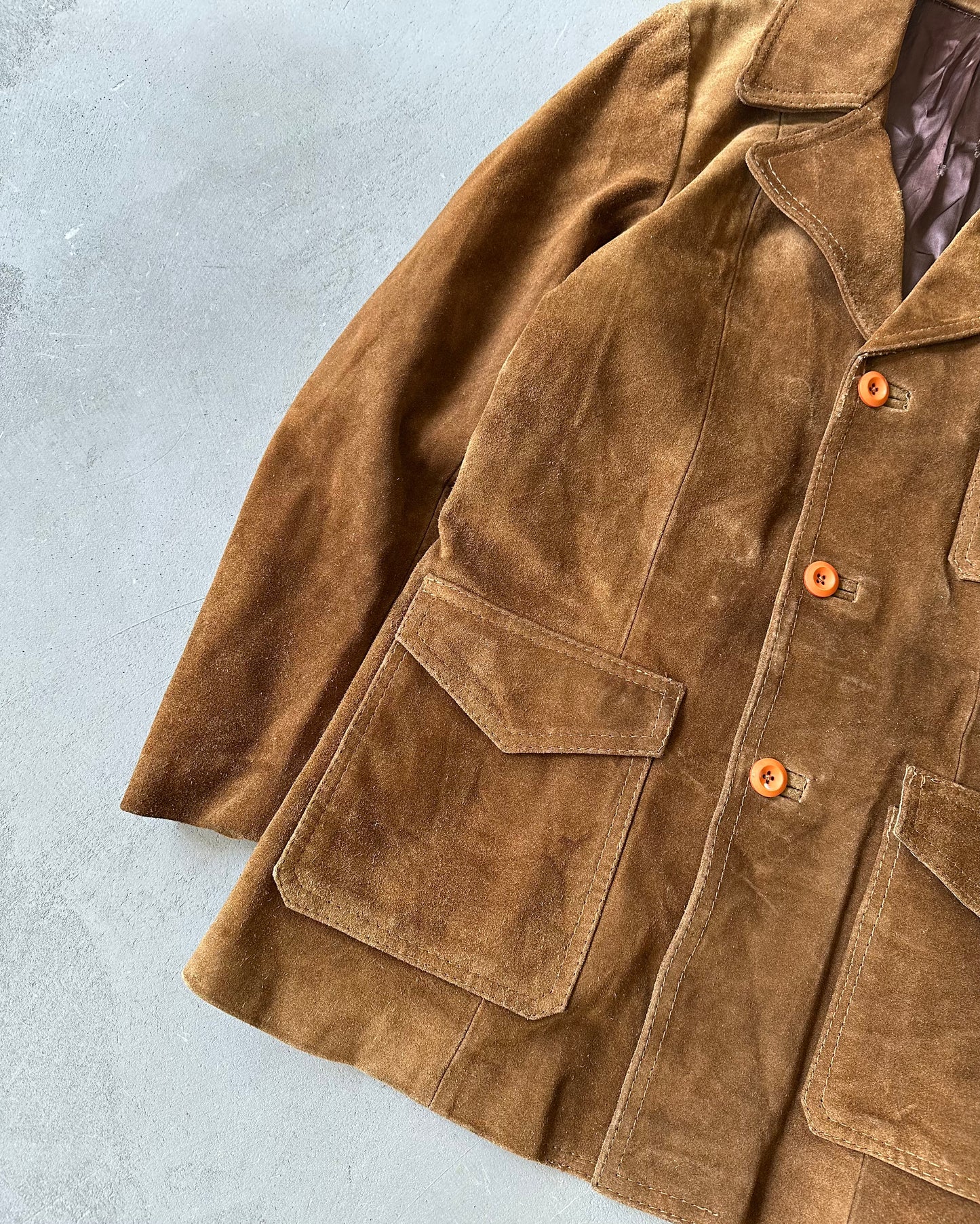 1970s - Brown Suede Jacket - 40