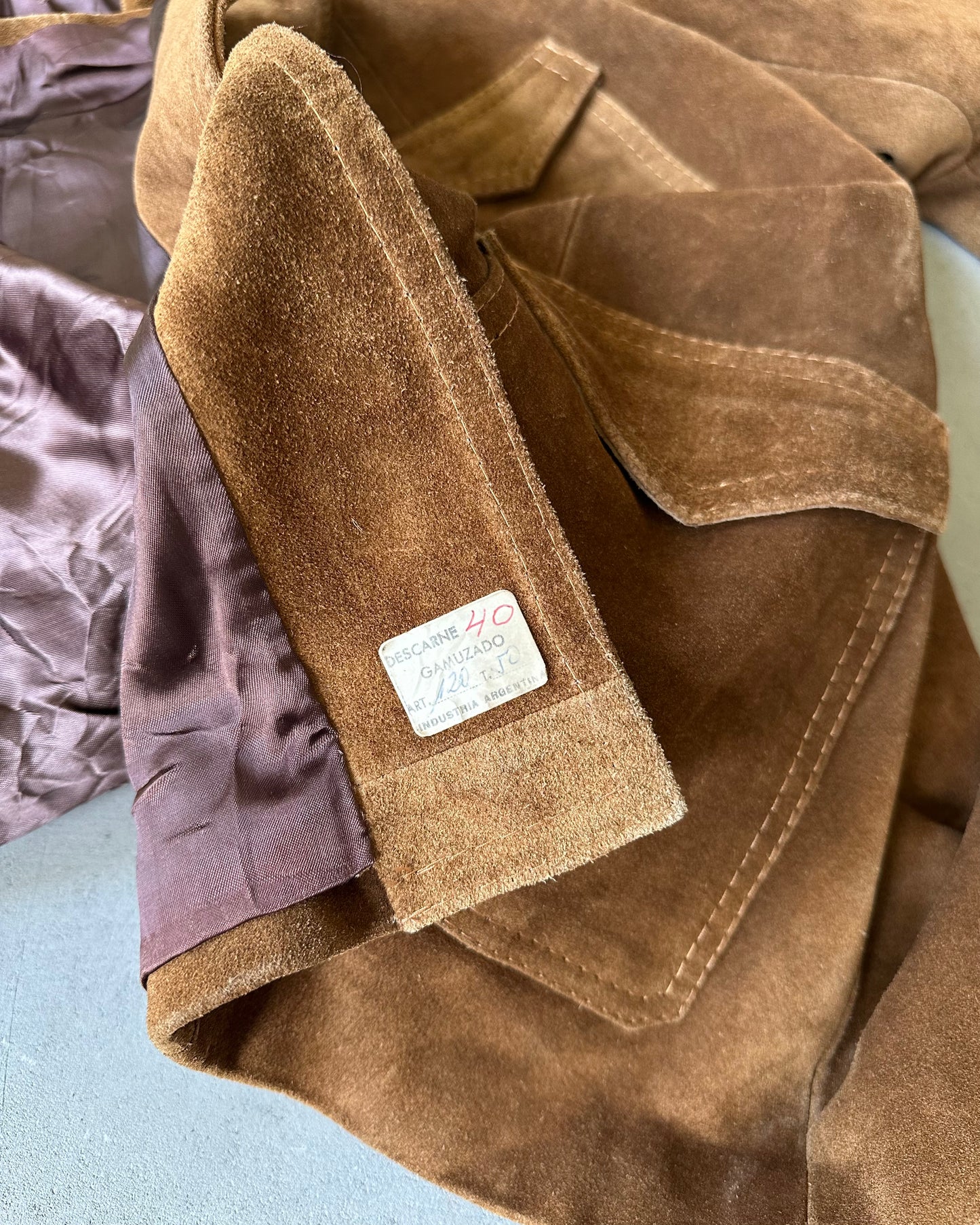 1970s - Brown Suede Jacket - 40