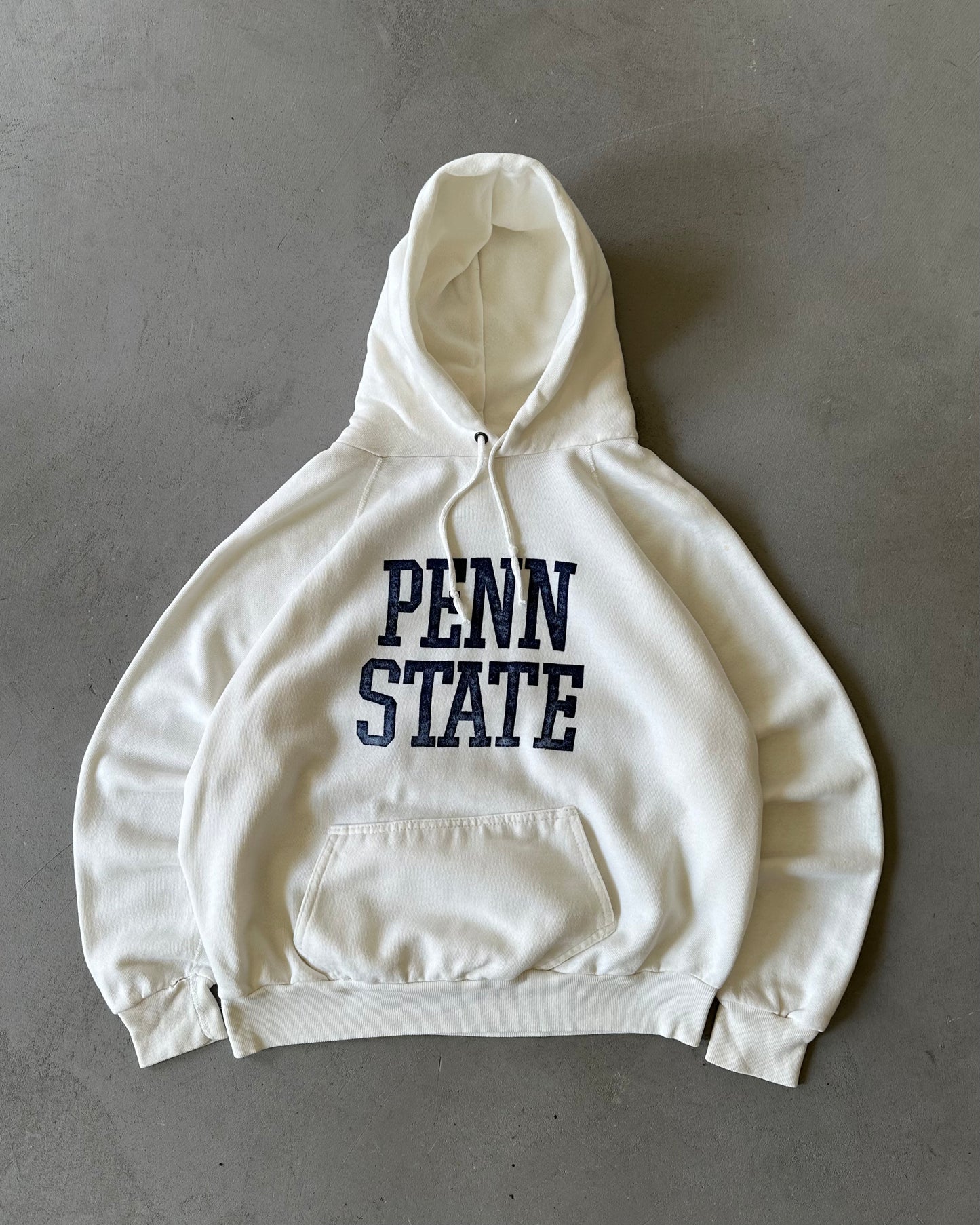 1980s - White Penn State Hoodie - S