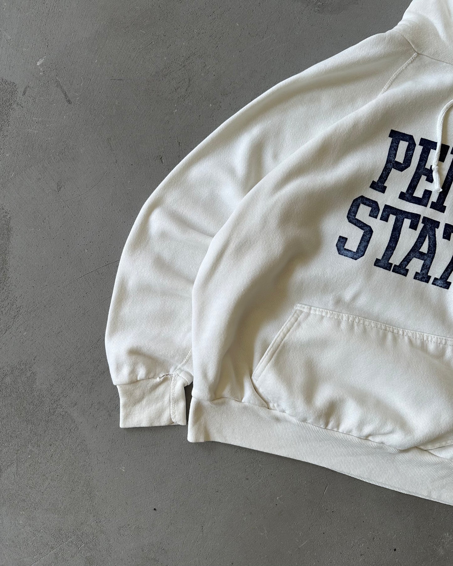 1980s - White Penn State Hoodie - S