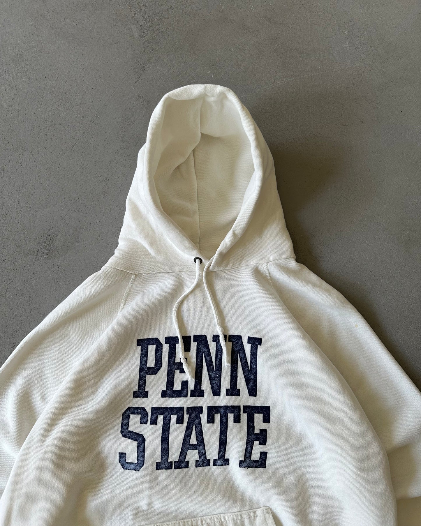 1980s - White Penn State Hoodie - S