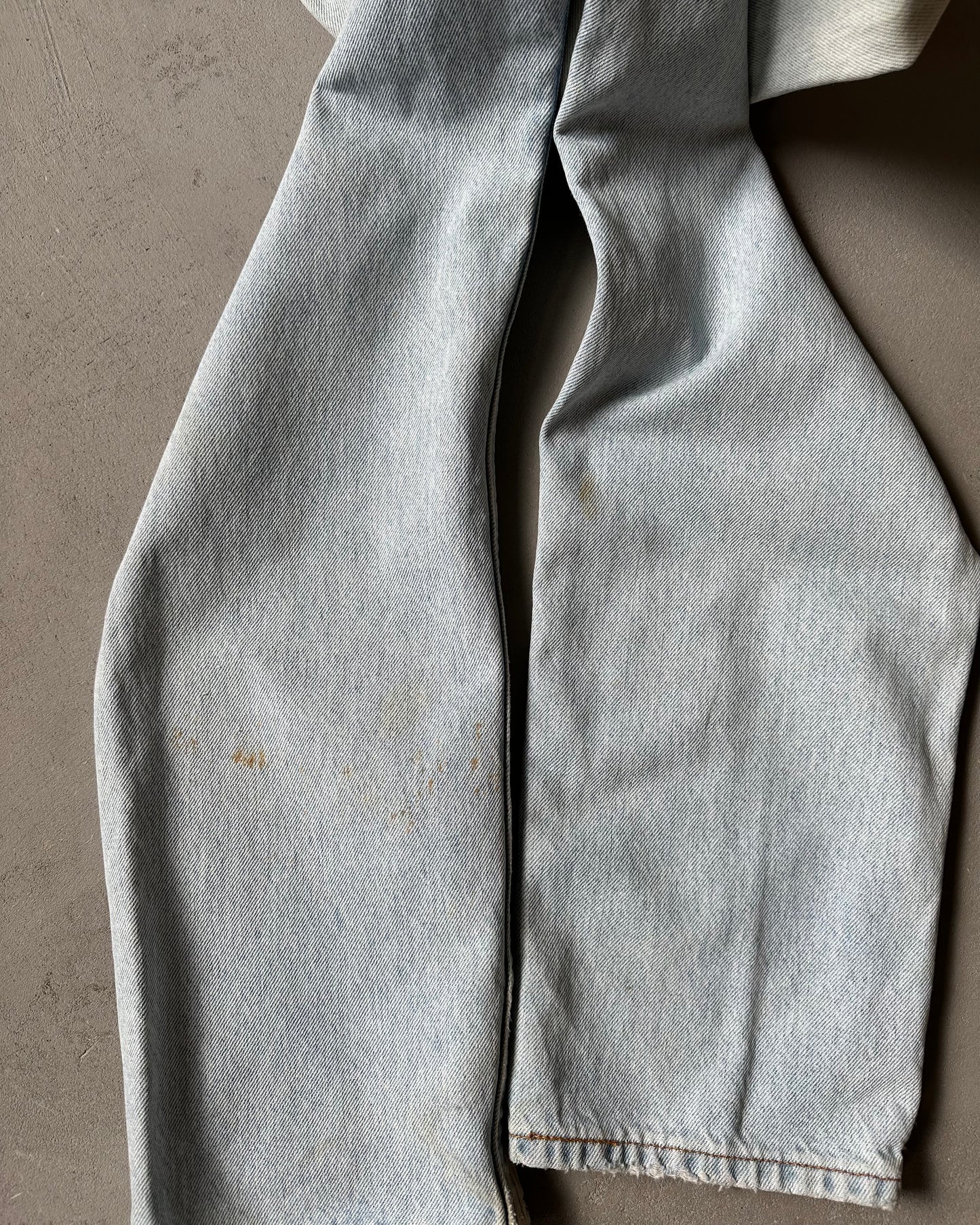 1990s - Distressed 505 Orange Tab Levi's Jeans - 33x31