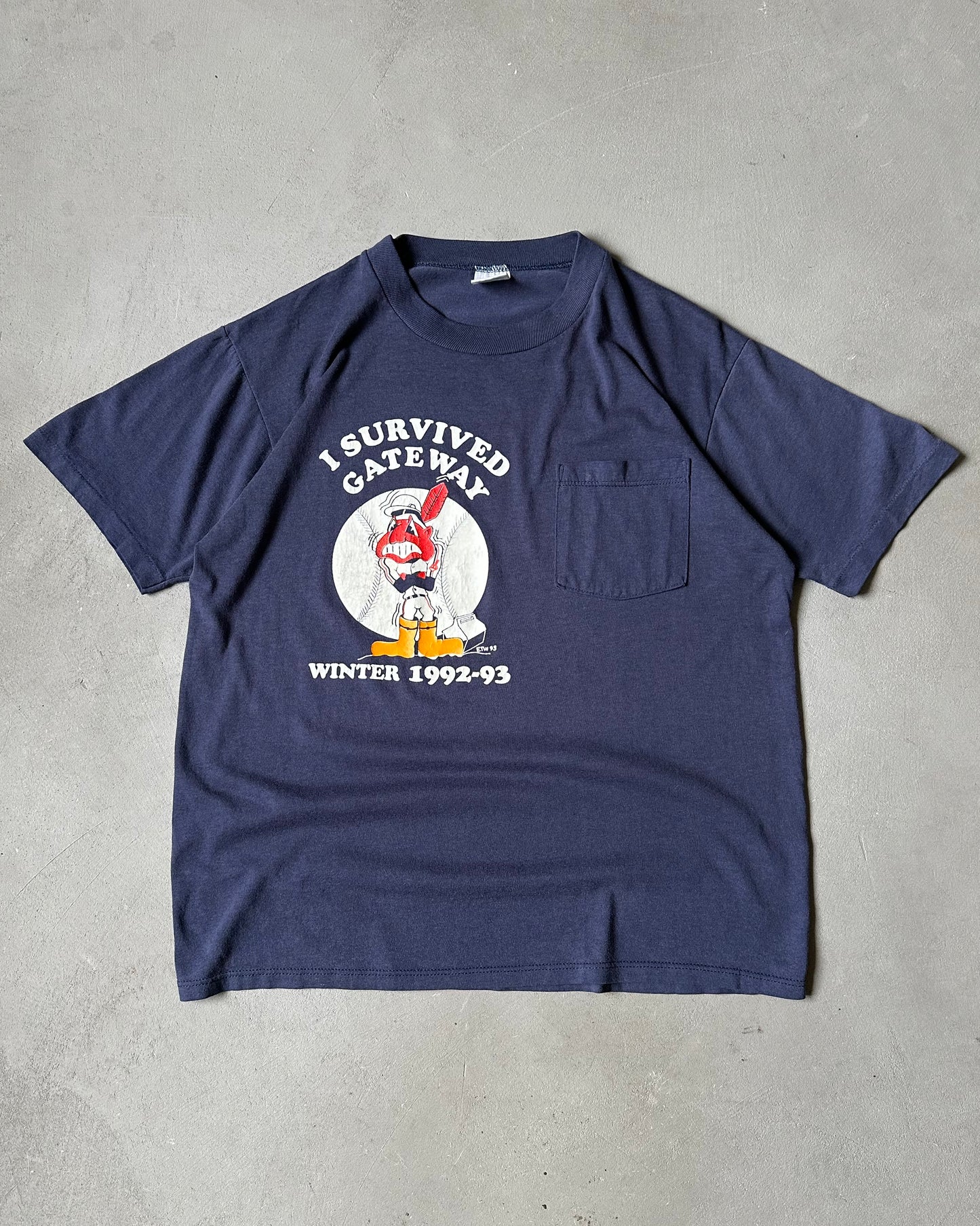 1990s - Navy "Gateway" T-Shirt - M