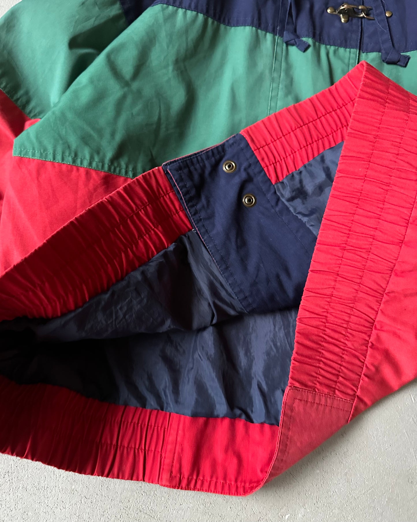 1990s - Green/Red Fireman Women's Light Jacket - (W)M