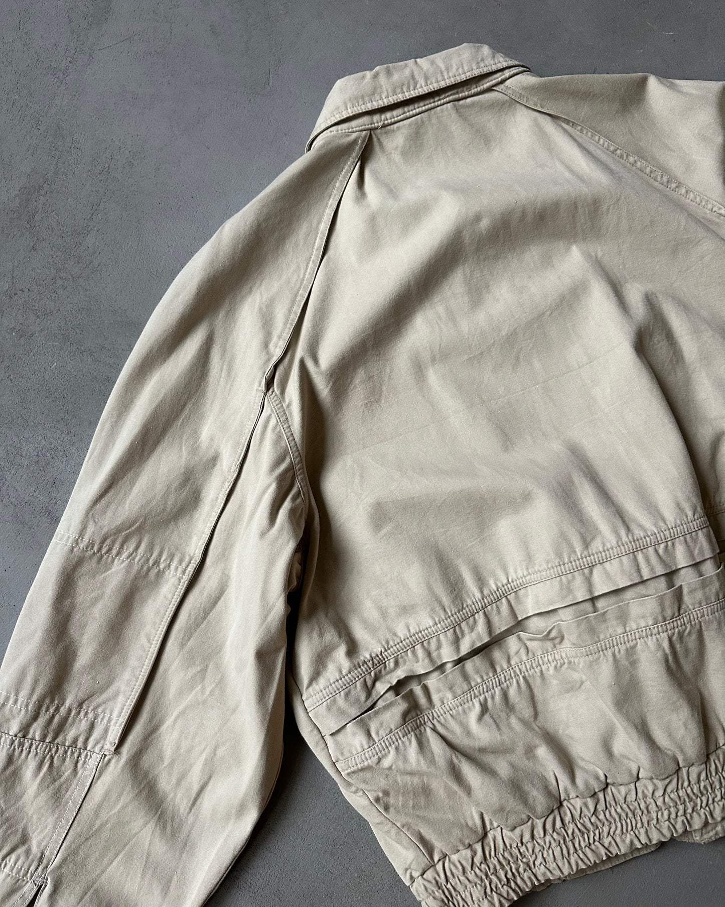 1980s - Beige Euro Utility Jacket - L
