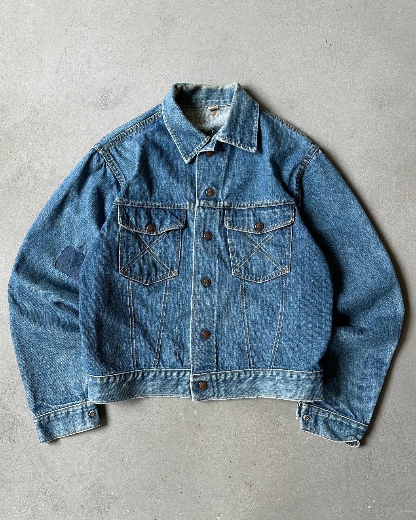 1970s - Cropped Jeans Jacket - XS/S