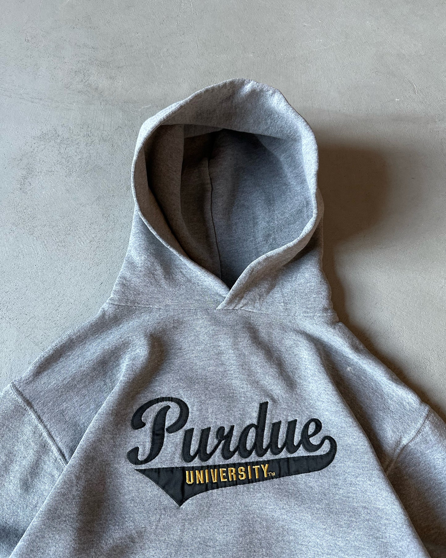 1990s - Grey Purdue Russell Hoodie - S