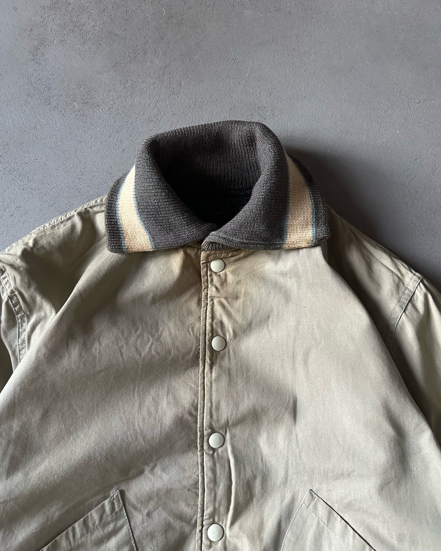 1960s - Charcoal Muhlenberg Reversible Varsity Jacket - S/M
