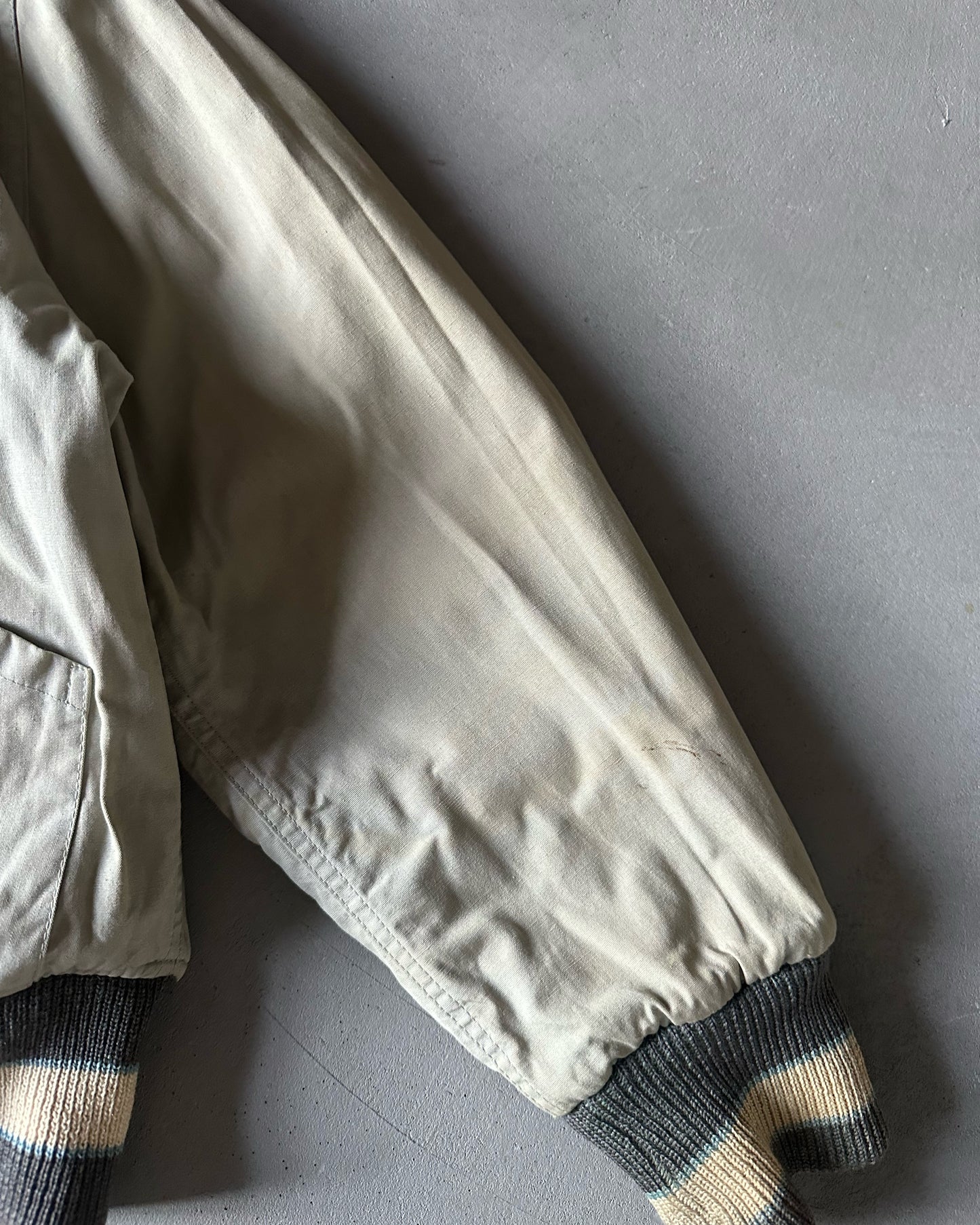 1960s - Charcoal Muhlenberg Reversible Varsity Jacket - S/M