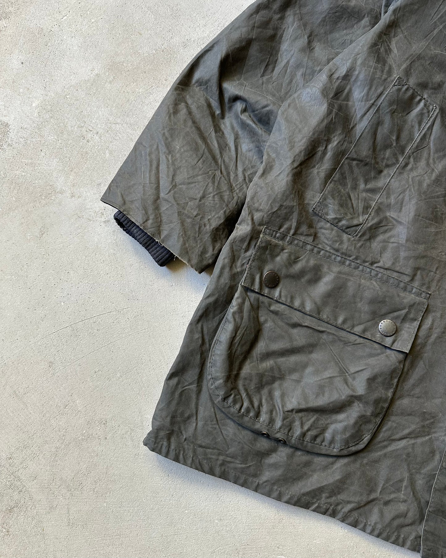 1990s - Dark Navy Barbour Bedale Jacket - 42