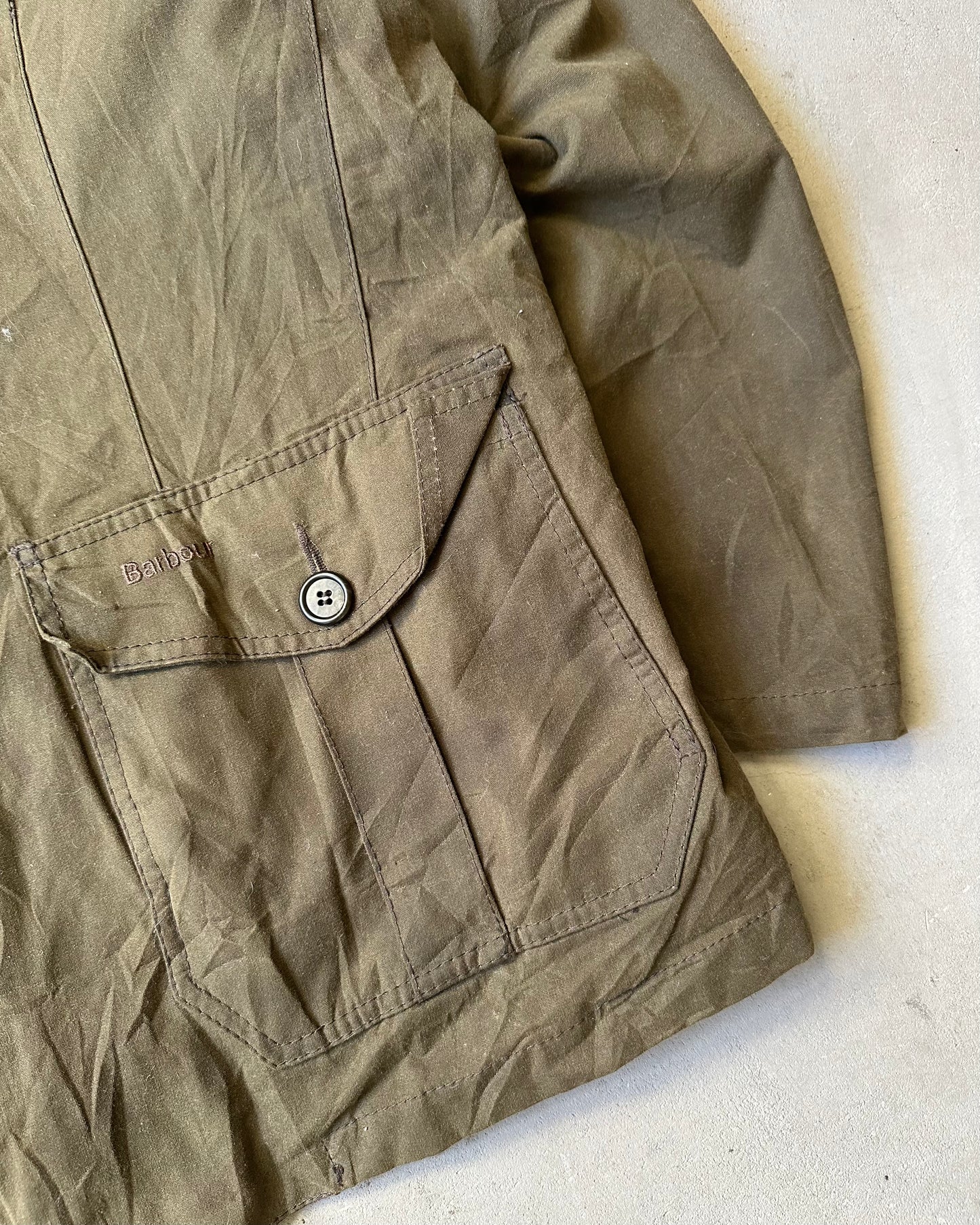 Années 2010 - Veste Barbour Lutz verte - T.L/XL