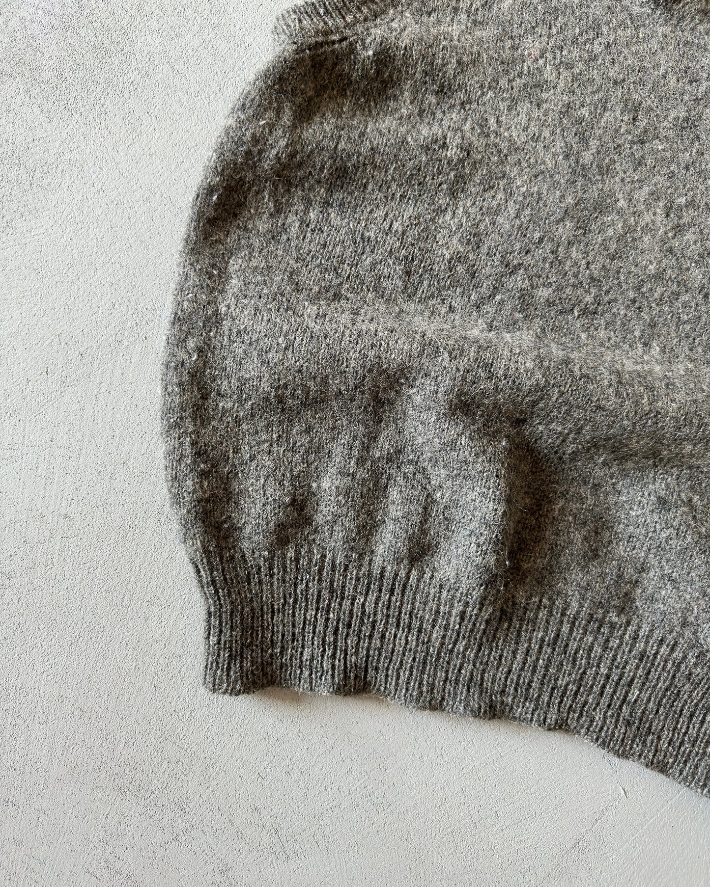 1980s - Brown/Grey Wool Sweater Vest - XS/S