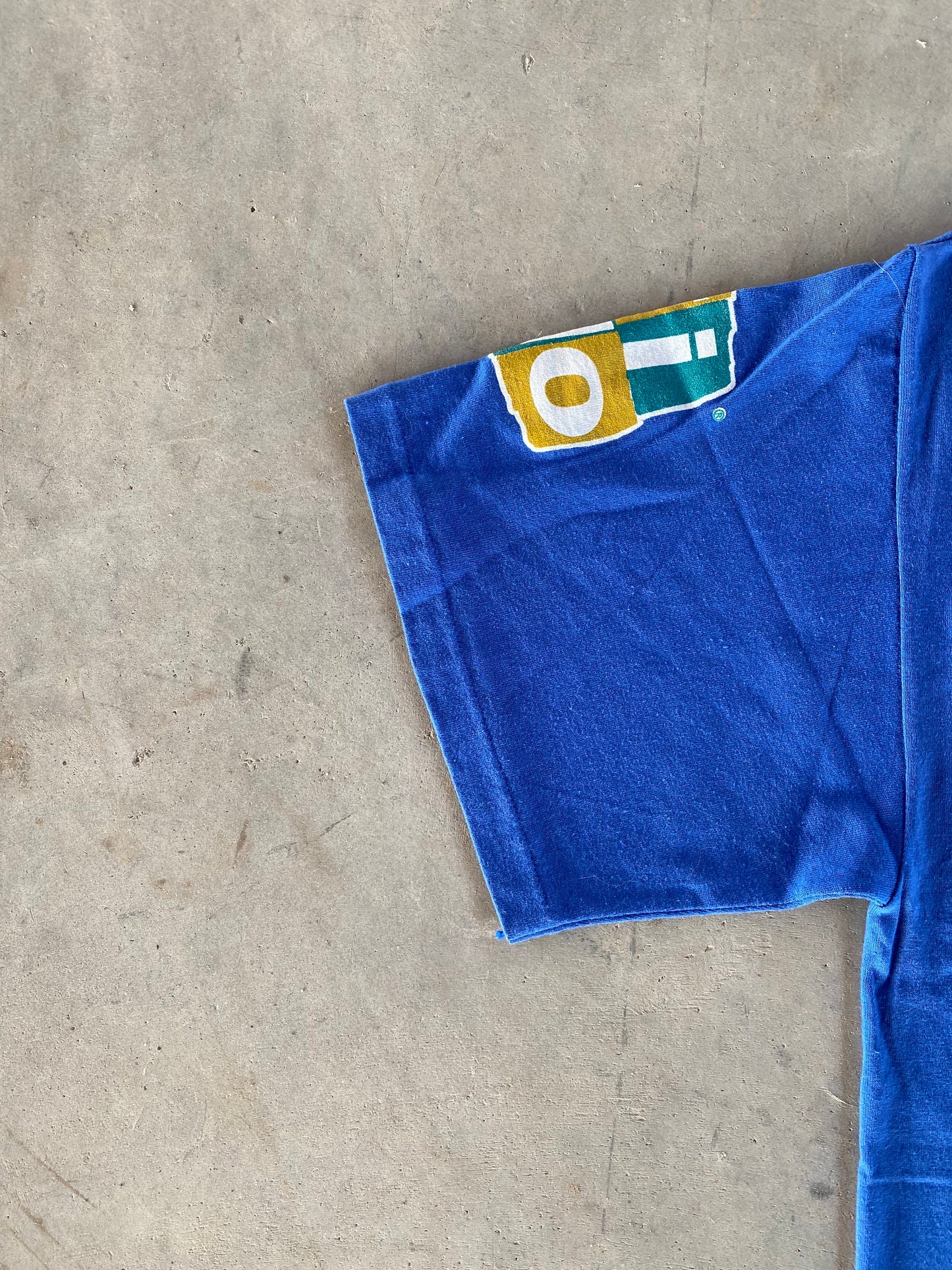 1990s - Blue "Marathon" New Balance T-Shirt - L