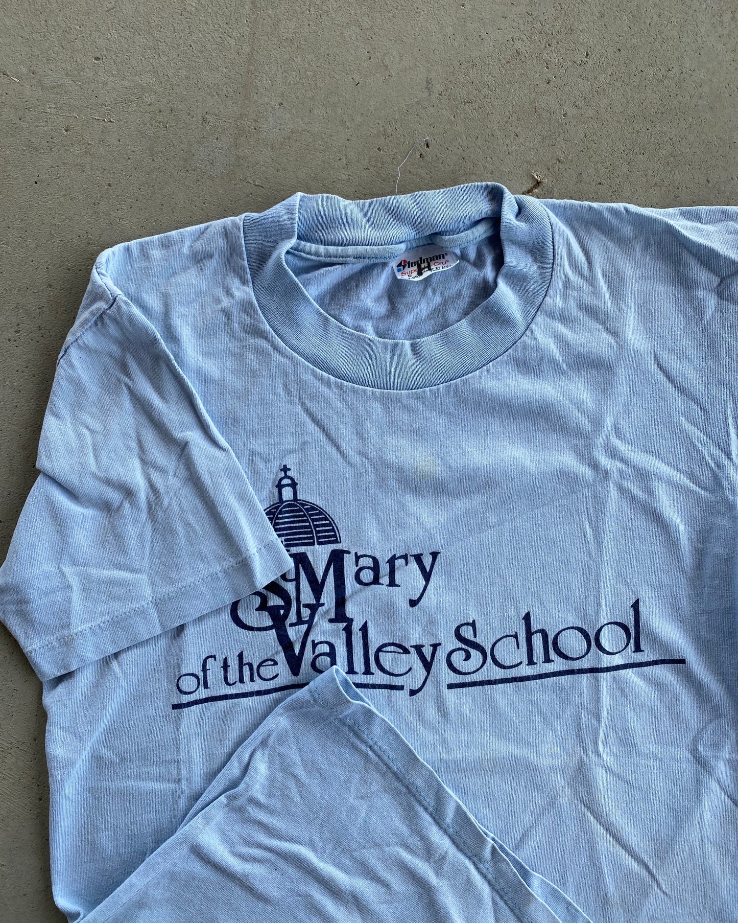 1980s - Baby Blue "St Mary" T-Shirt - XS