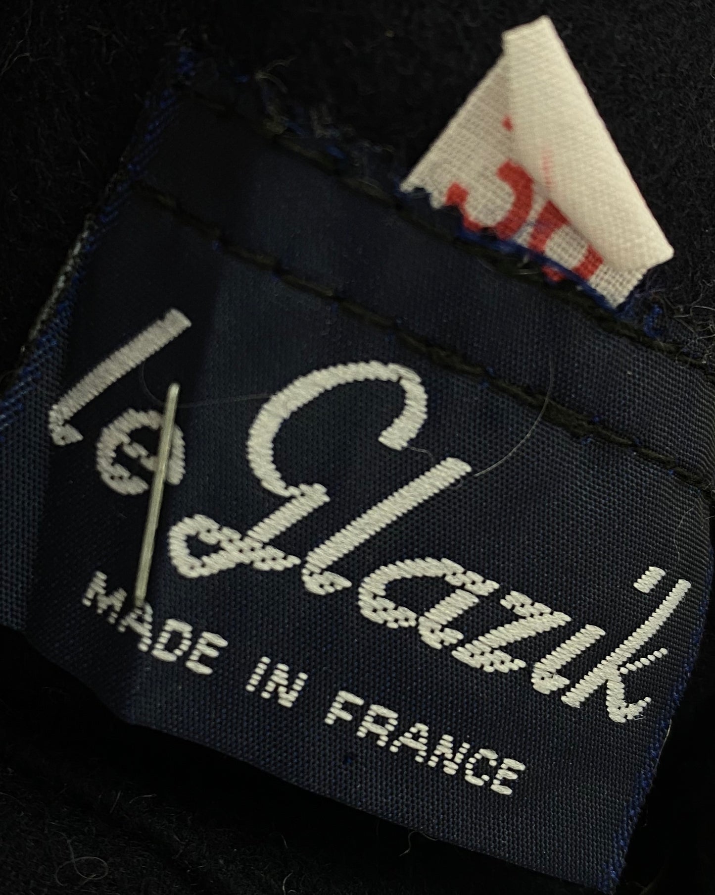 1970s - Navy French Work Wool Shirt - XS