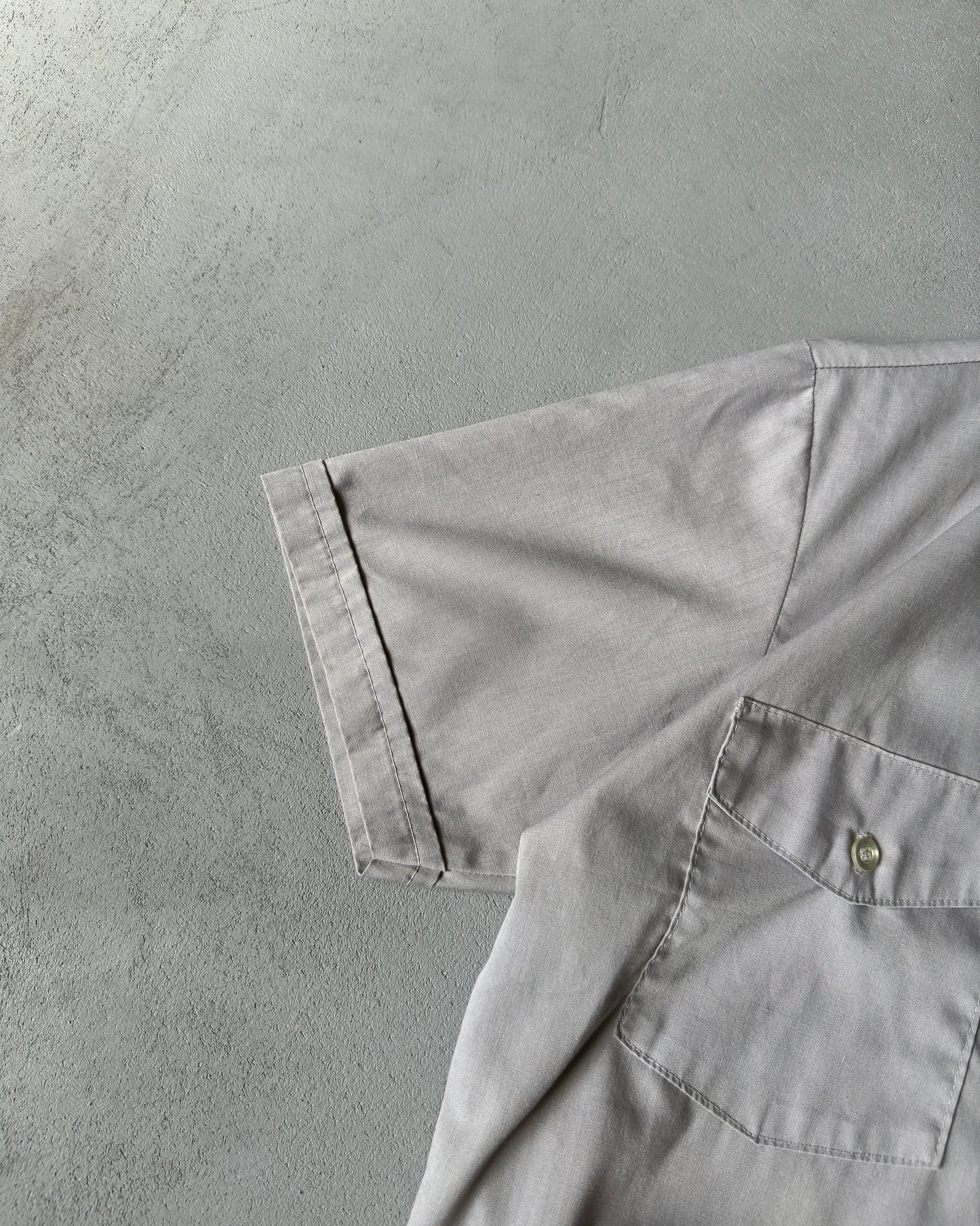 1980s - Taupe Work Shirt - S