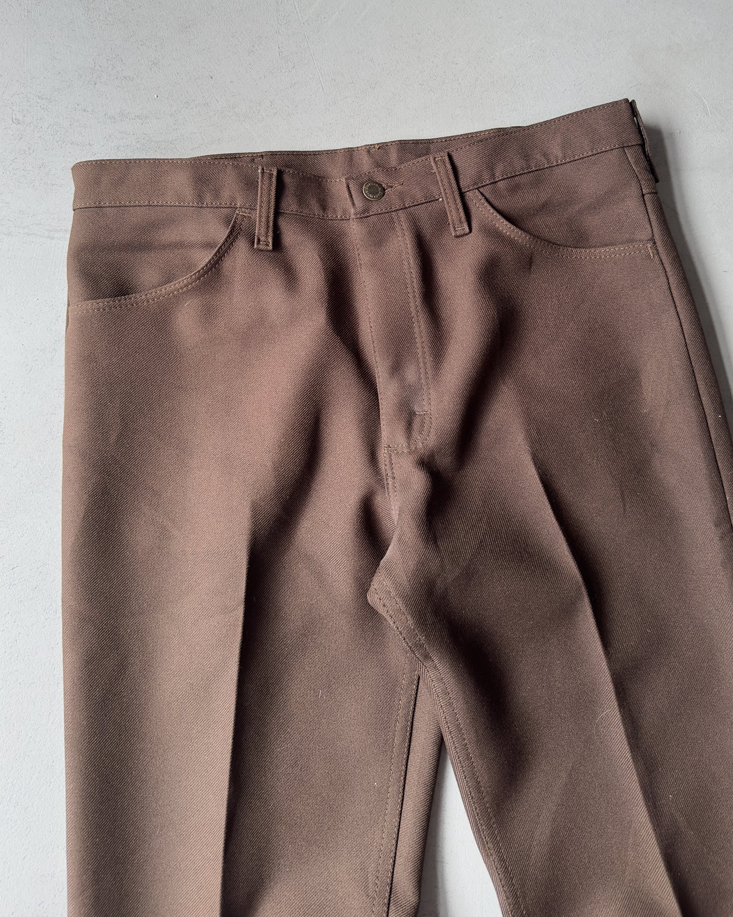 2000s - Brown Wrangler Wrancher Trousers - 35x31