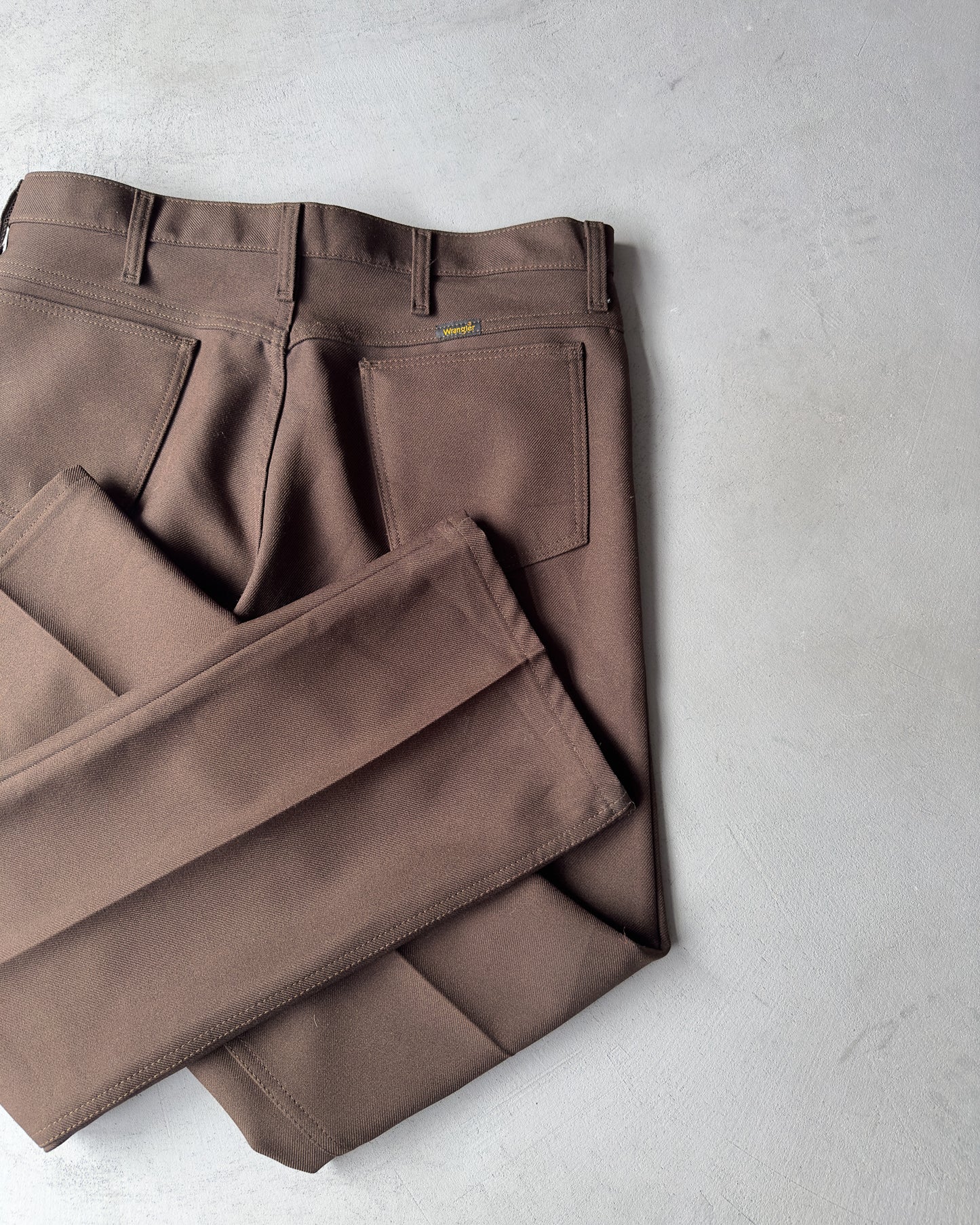 2000s - Brown Wrangler Wrancher Trousers - 35x31