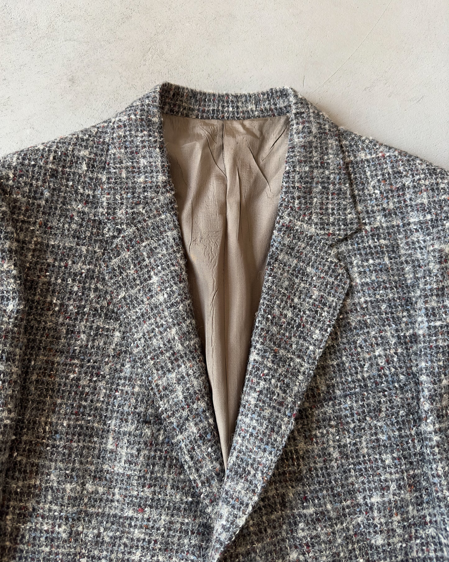 1970s - Grey Wool Blazer Jacket - 38