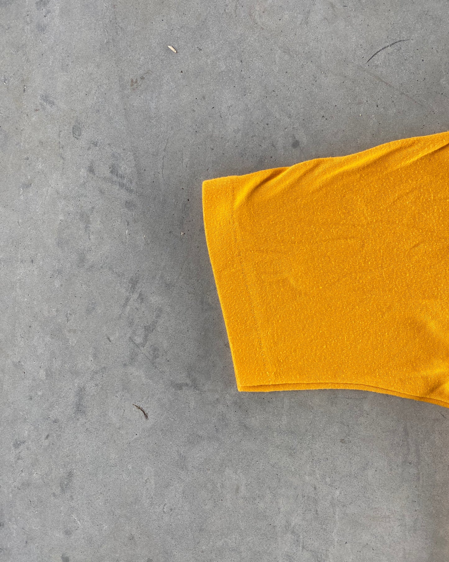 1980s - Yellow Champion "Basketball Camp" Polo - M