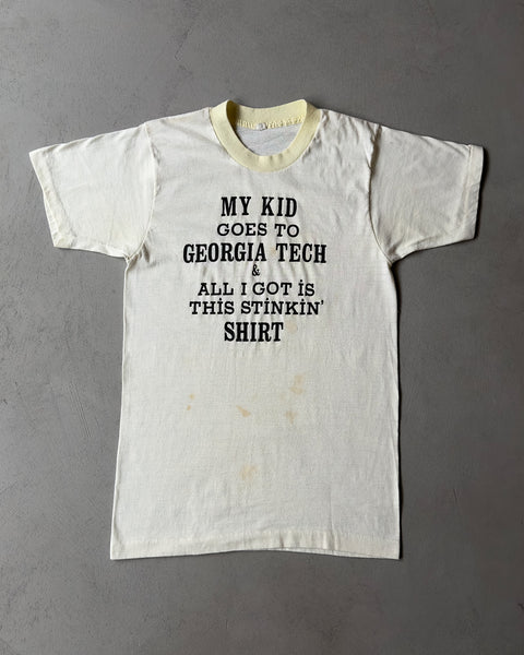 1970s - Eggshell "This Stinkin' Shirt" T-Shirt - XS/S