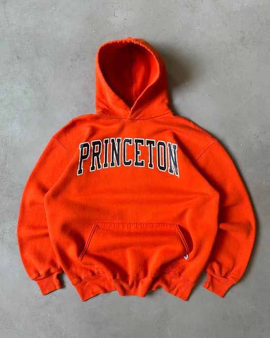 1990s - Orange Princeton Russel Hoodie - L