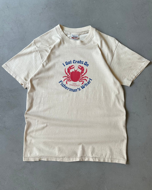 1980s - Tan "I Got Crabs" T-Shirt - M/L