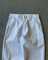 1980s - White Work Pants - 26x34