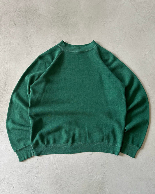1970s - Forest Green Blank Crewneck - M