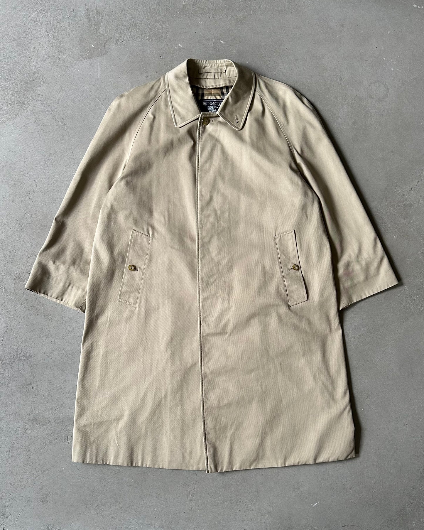 1990s - Beige Burberrys' Coat - 40(Short)
