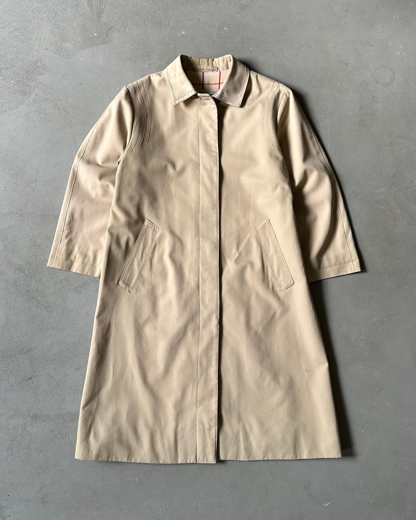 Années 80 - Manteau Femme Burberrys' Beige Vieilli - (F)TP/P