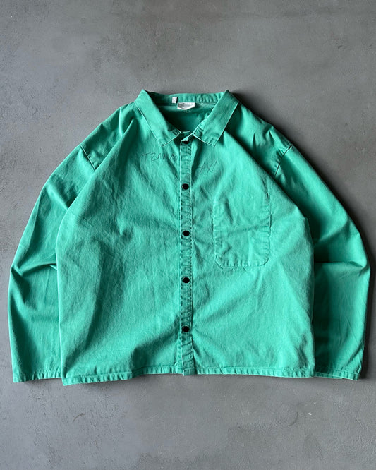 1980s - Aqua Chore Overshirt - XXXL