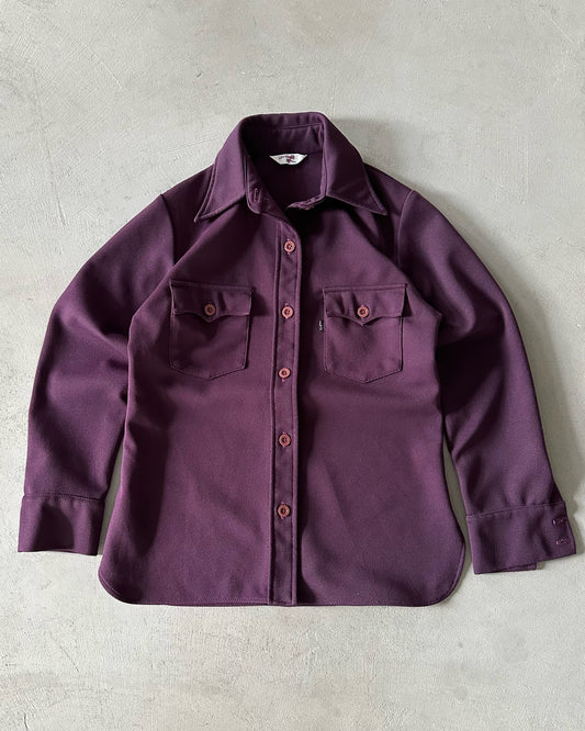 1970s - Purple Levi's Big E Button Up - (W)S/M